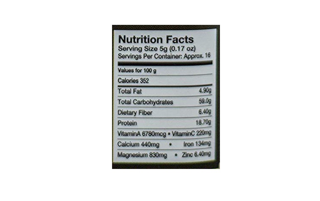 Ishka Farms Organic Moringa Powder    Glass Jar  80 grams